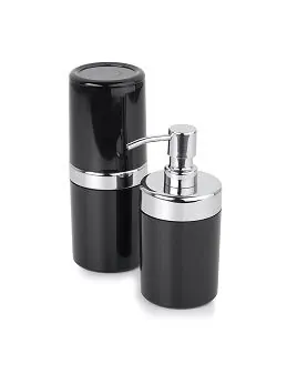 Conjunto p/ Banheiro Duo Lavabo 2 pcs Acquaset Ônix Forma