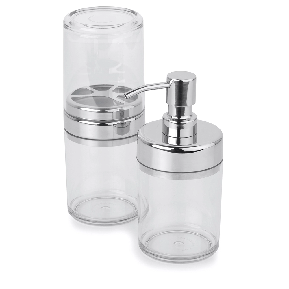 Conjunto p/ Banheiro Duo Lavabo 2pcs Acquaset Incolor Forma