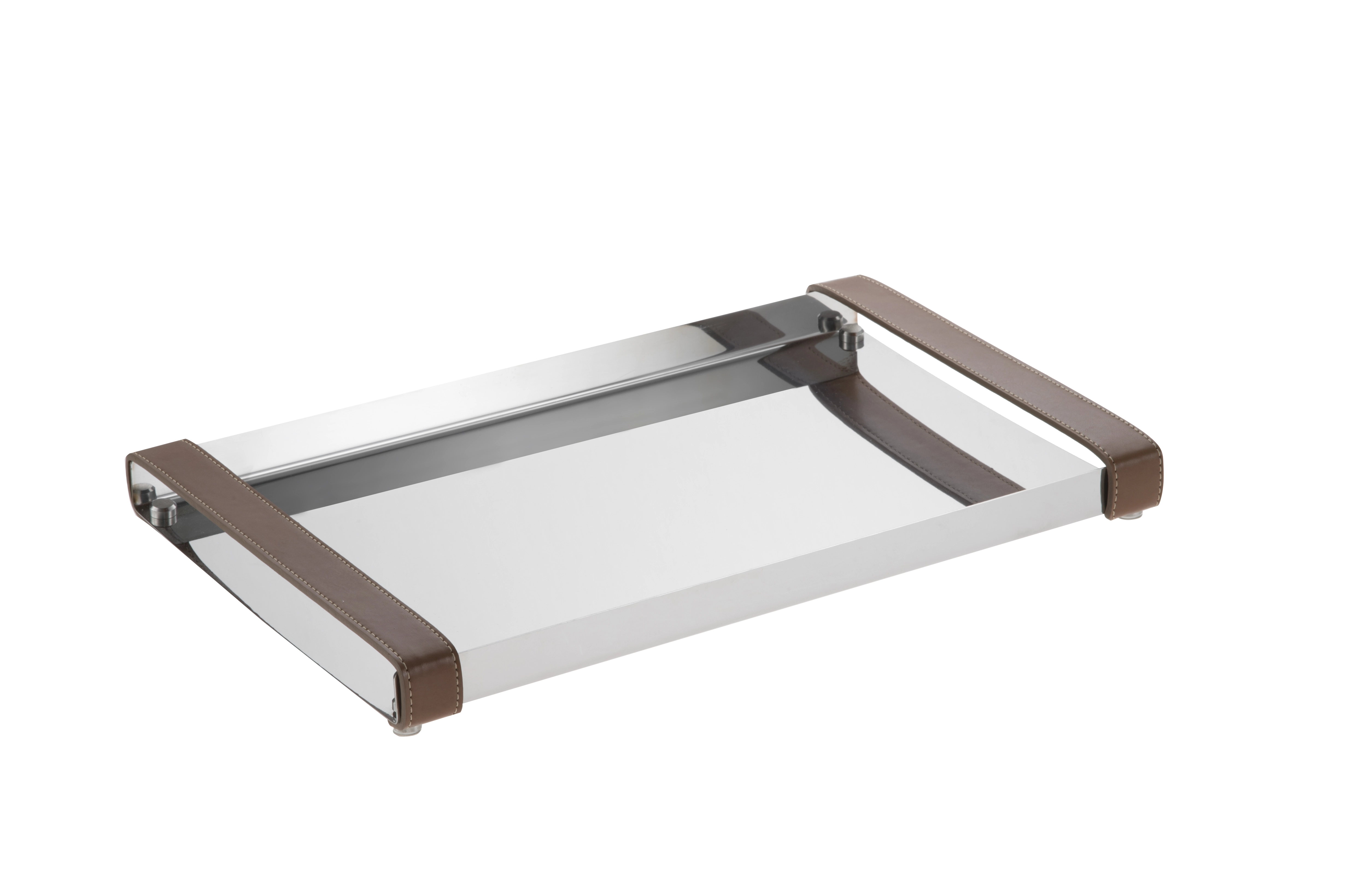 Bandeja Firenze C Alcas Couro 40x26.5cm 802179 Forma