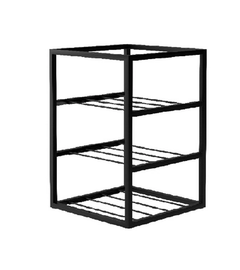 Adega Frame Preta 6 Garrafas 806120 Forma