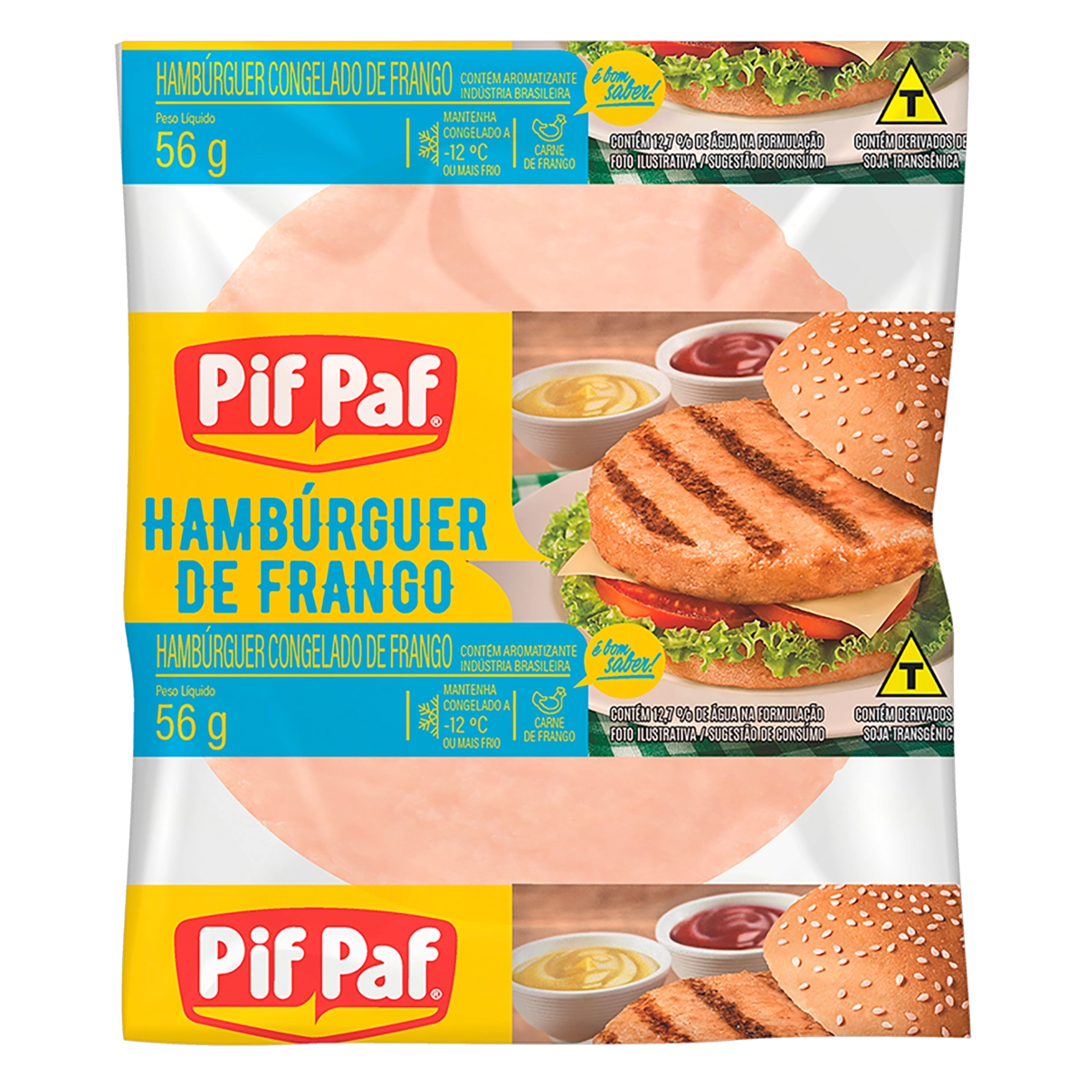 Hambúrguer De Frango Pif Paf Pacote 56g