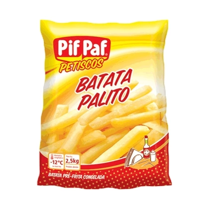 Batata Palito Congelada Pif Paf 2,5kg