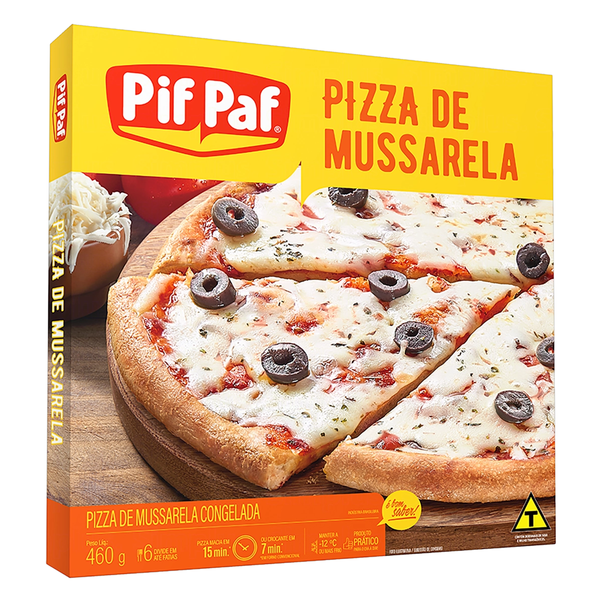 Pizza Mussarela Pif Paf Caixa 460g