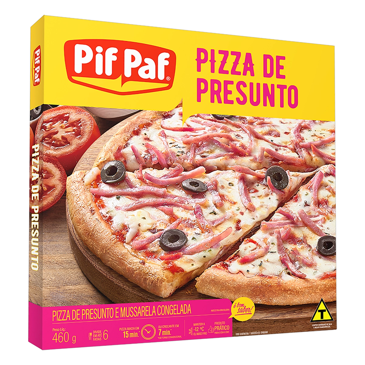 Pizza Presunto Pif Paf Caixa 460g