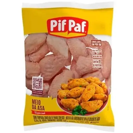 Meio Da Asa Temperada Pif Paf 700g