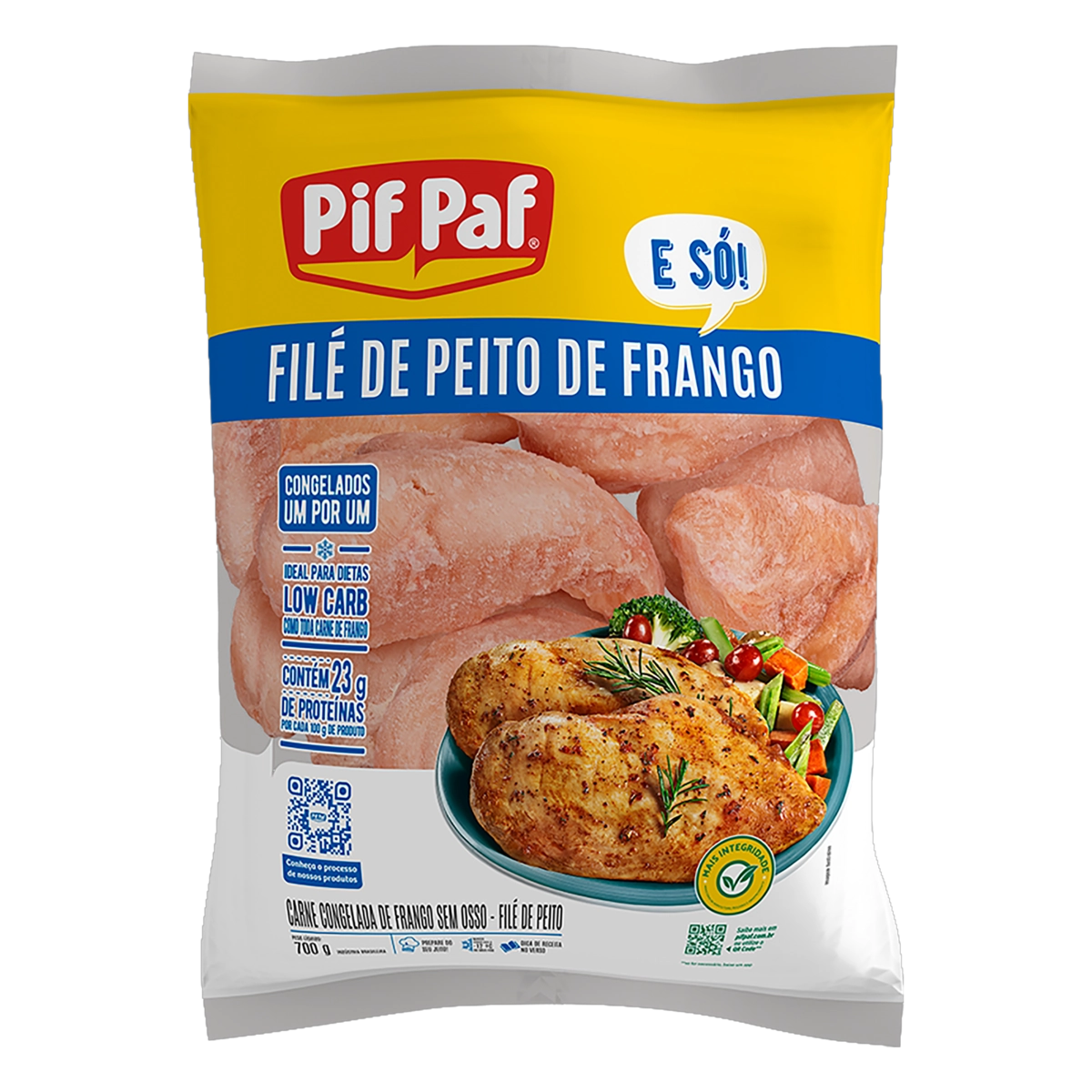 Filé De Peito De Frango Congelado Sem Osso Pif Paf 700g