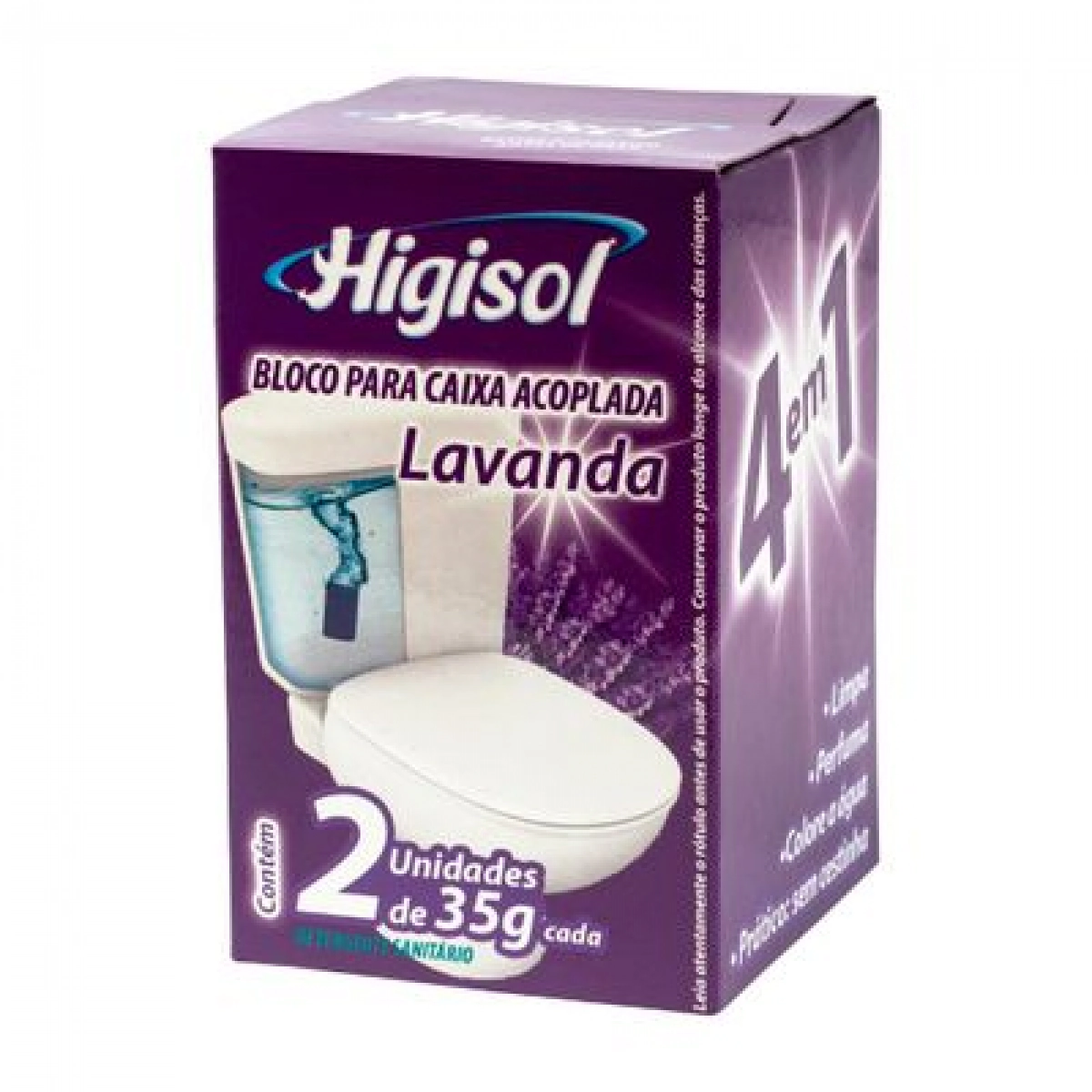 Bloco Sanitário para Caixa Acoplada Lavanda Higisol 2 Unid. 2050061