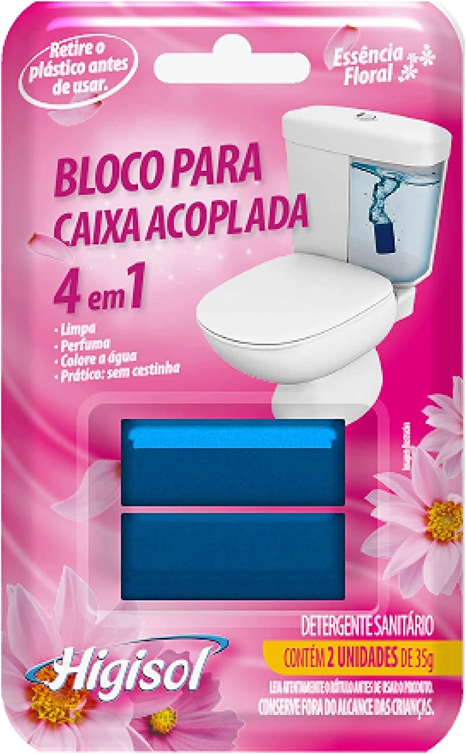 Bloco P/caixa Acoplada Higisol C/2 Floral