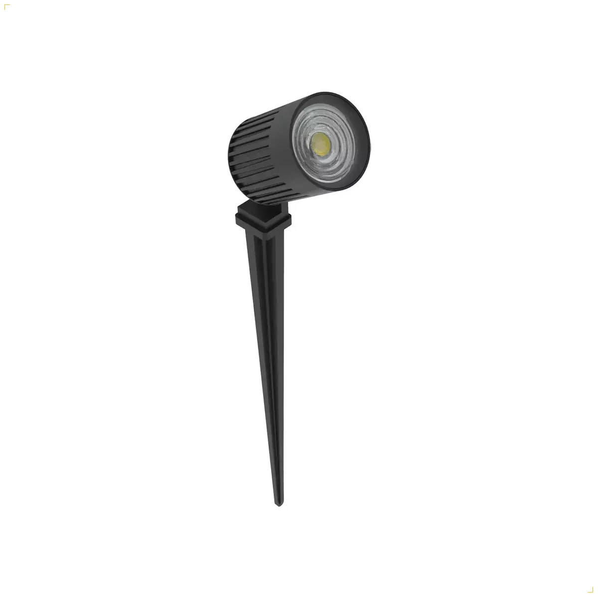 Espeto P/ Jardim Refletor Led 6w Interlight Preto
