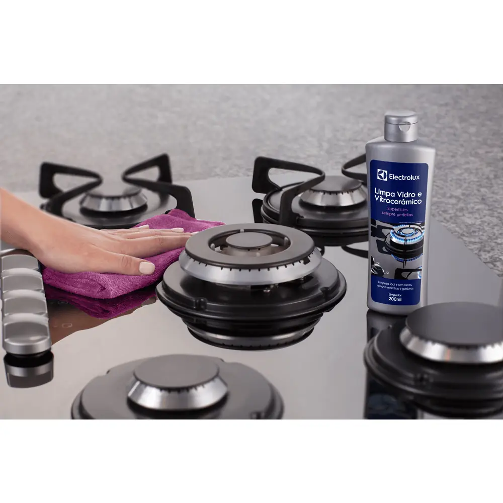 Limpa Vidro E Vitrocerâmico De Indução Electrolux Remove Manchas E Gorduras