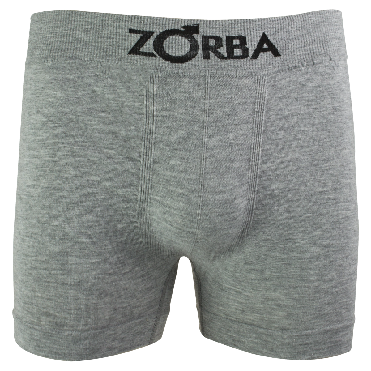 Cueca Boxer Cinza Mescla Seamless Algodão Zorba Tamanho P