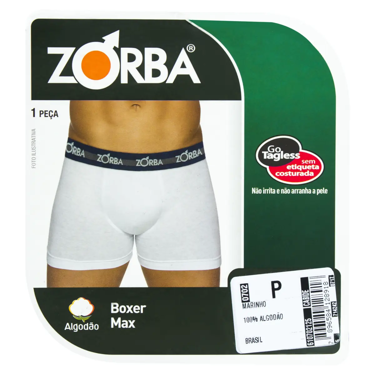 Cueca Boxer Marinho Max Zorba Tamanho P