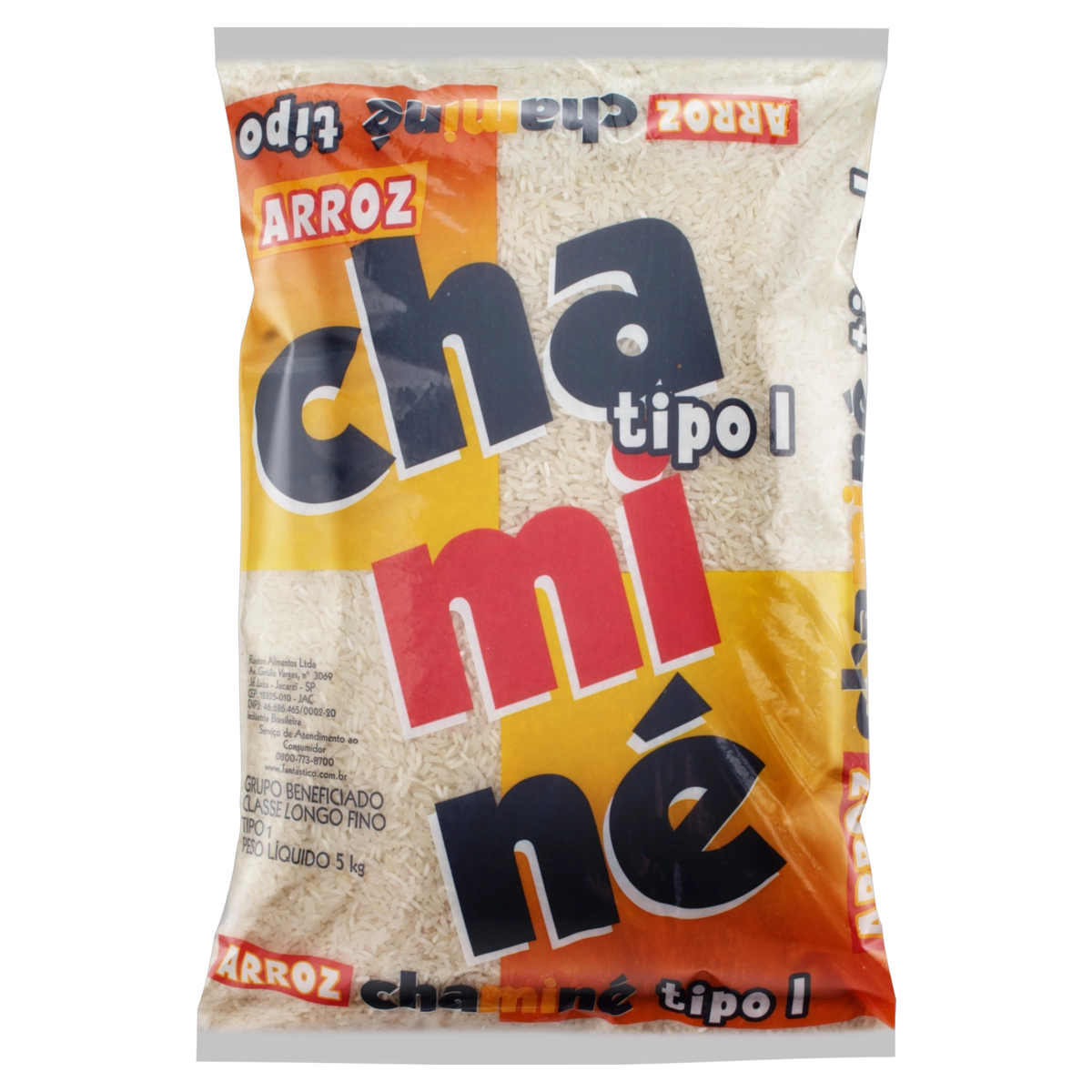 Arroz Branco Tipo 1 Chaminé Pacote 5kg
