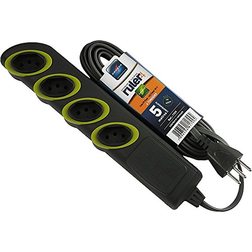 Extensao Daneva Ruller 10a/250v 5mts Grafite