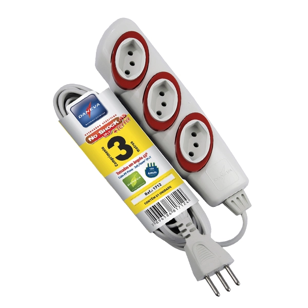 Extensão Elétrica no Shock 45 Terra 10A 3M DN1712 Daneva Terra