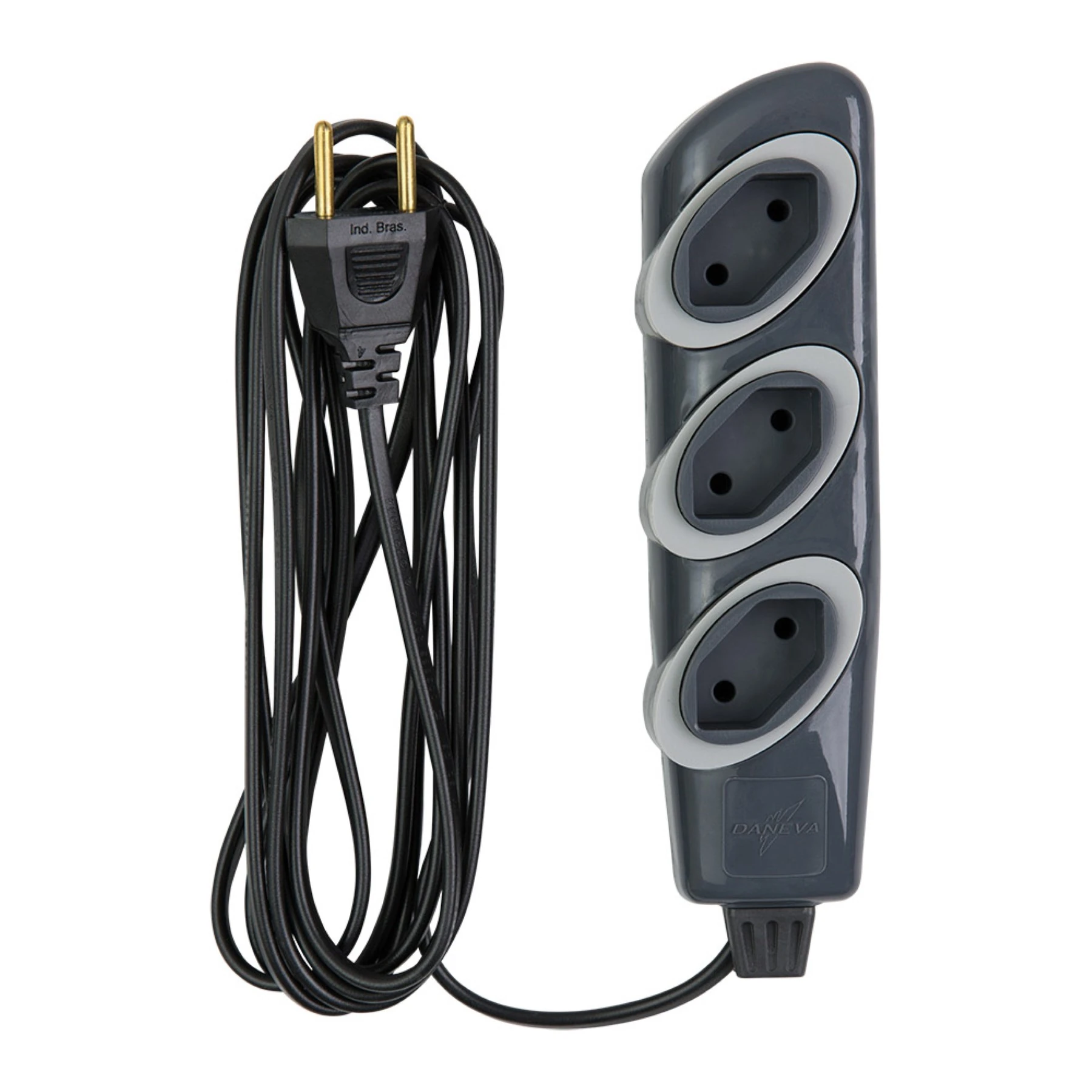 Extensao Daneva No Schok 45 10a/250v 5mt Grafite