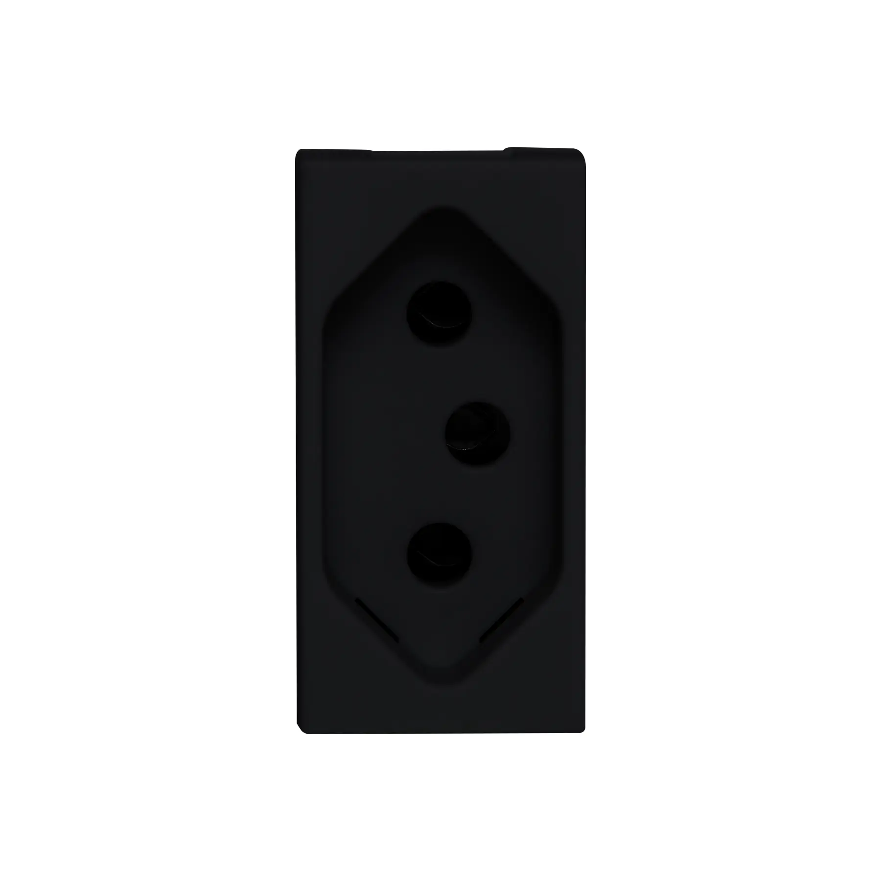 Módulo Tomada Energia 2P+Terra 20A 230V Preto Matix Go