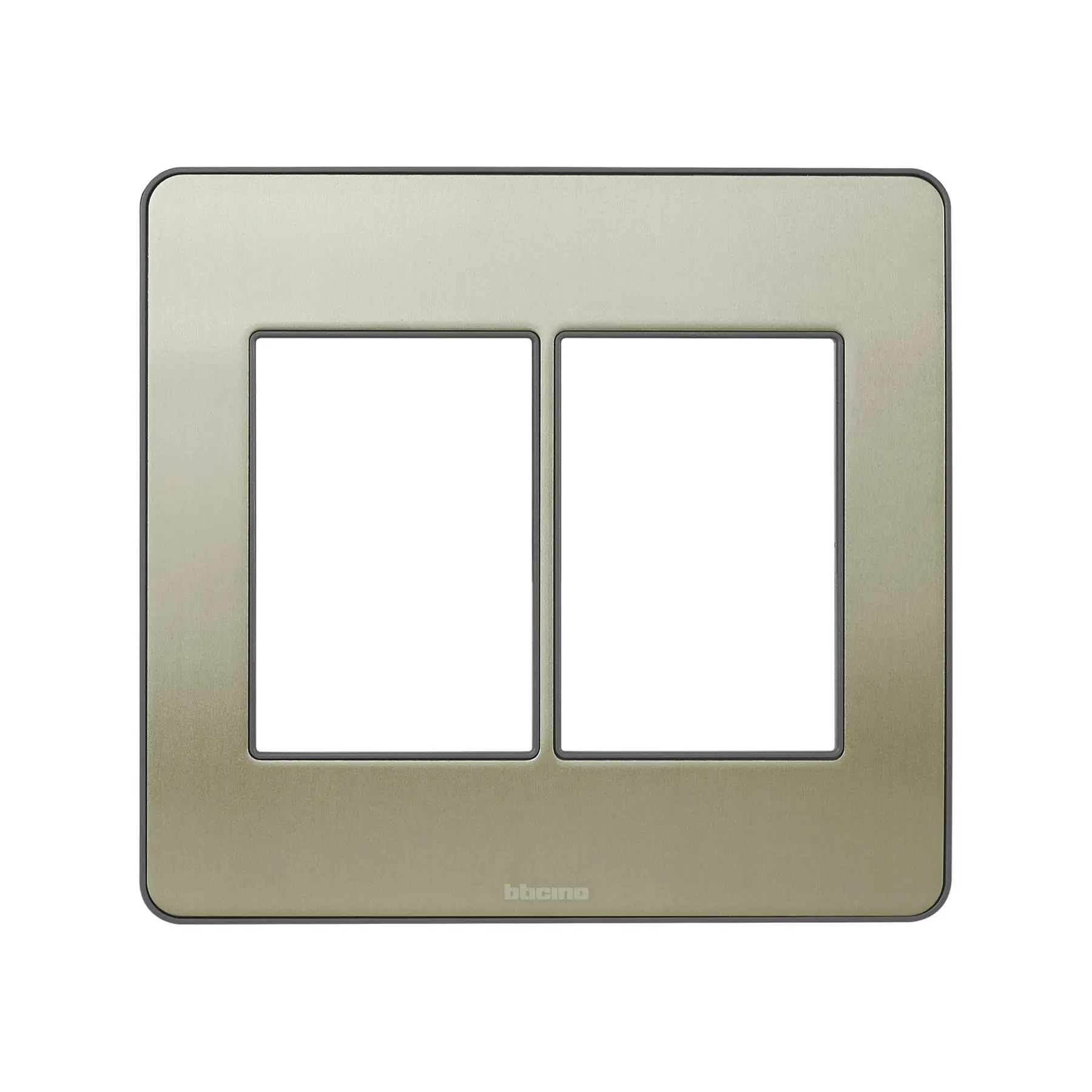 Placa sem Suporte 4X4 Cinza Perola Matix Go Bticino