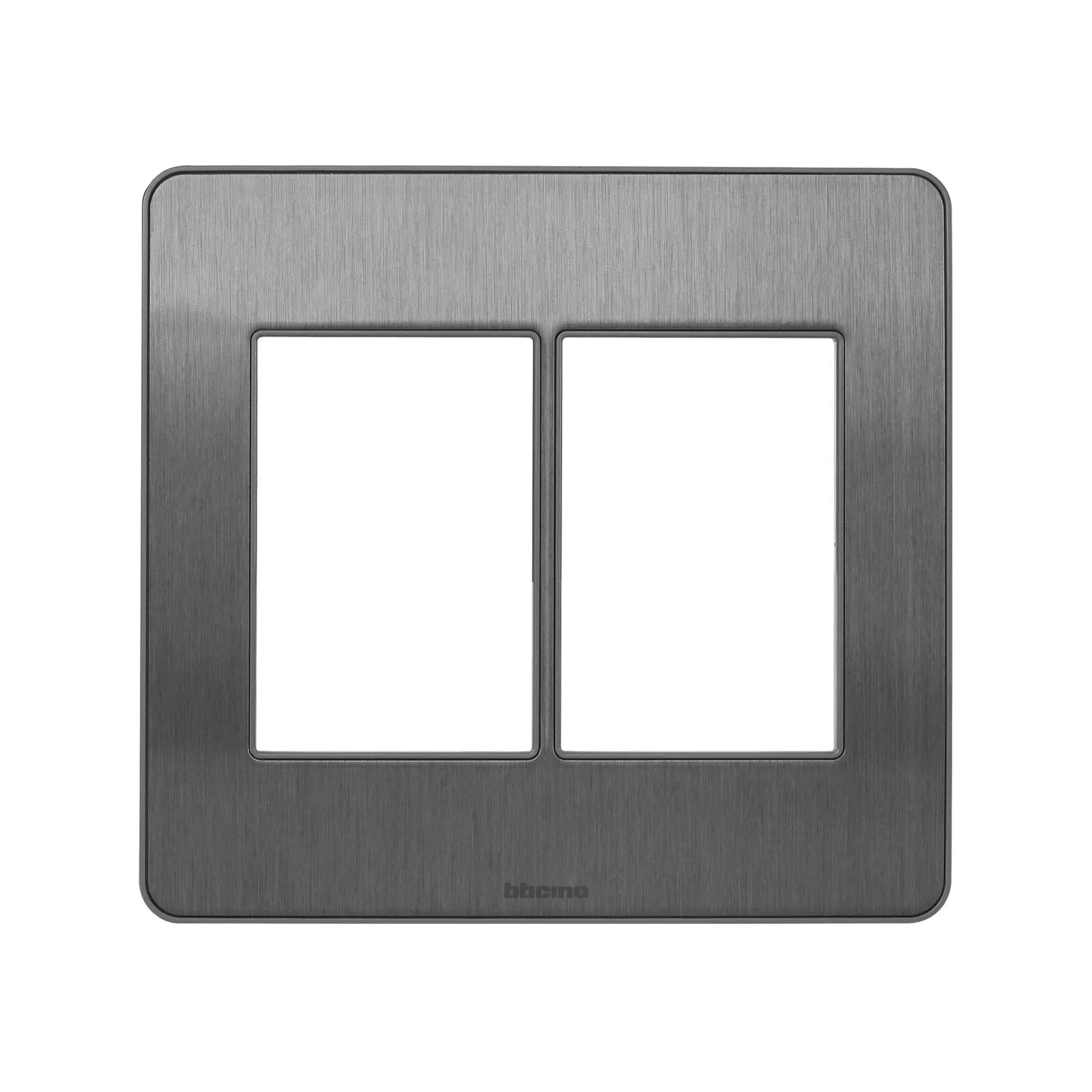 Placa sem Suporte 4X4 Cinza Steel Matix Go Bticino