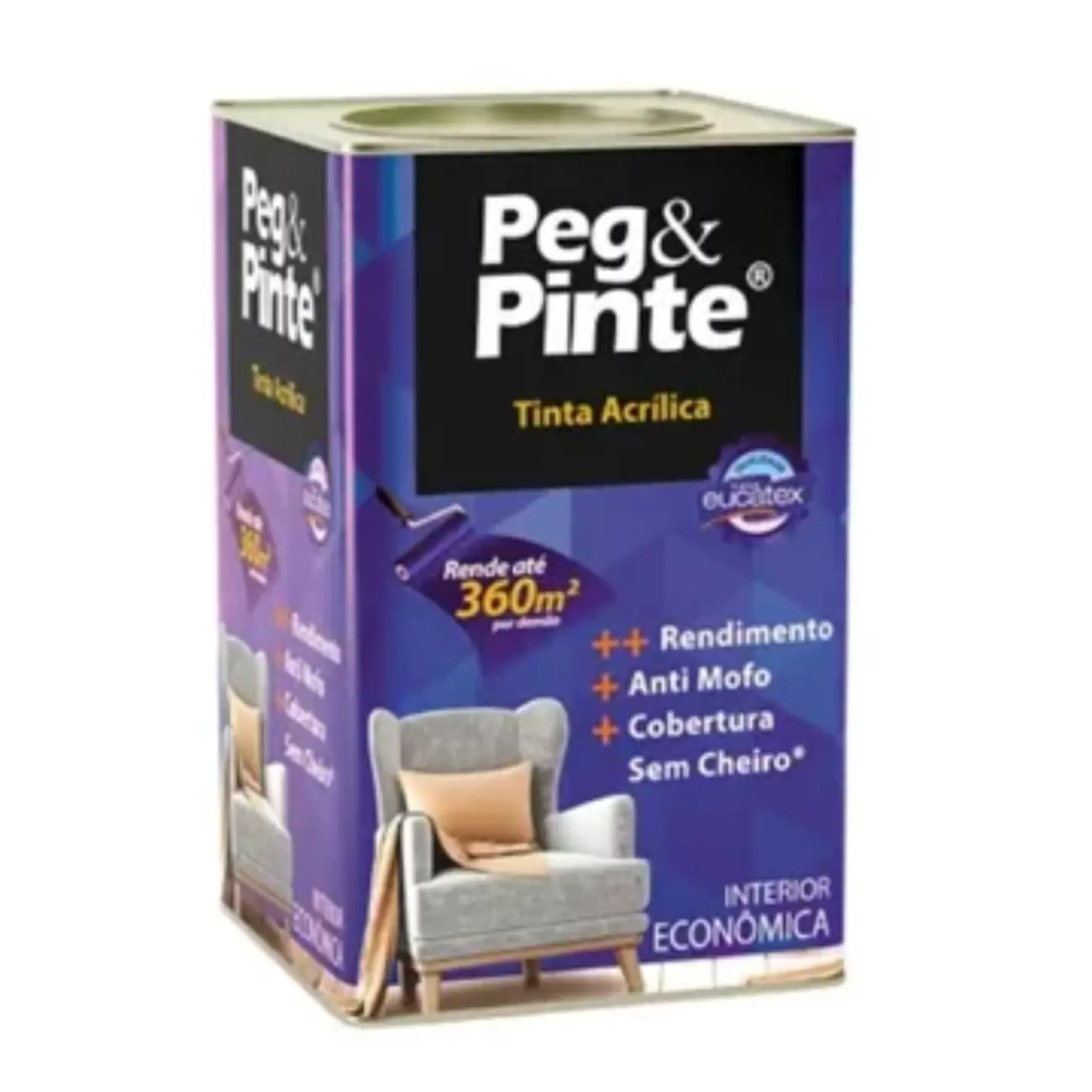 Tinta Acrí Peg &pinte 18 Litros  Areia Pipa