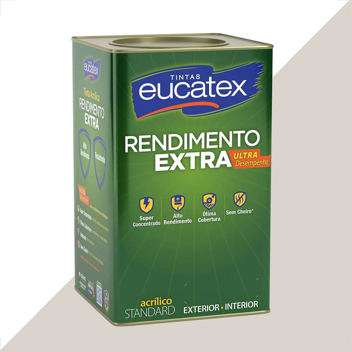 Tinta Latex Eucatex Rendimento Extra Gelo 18l