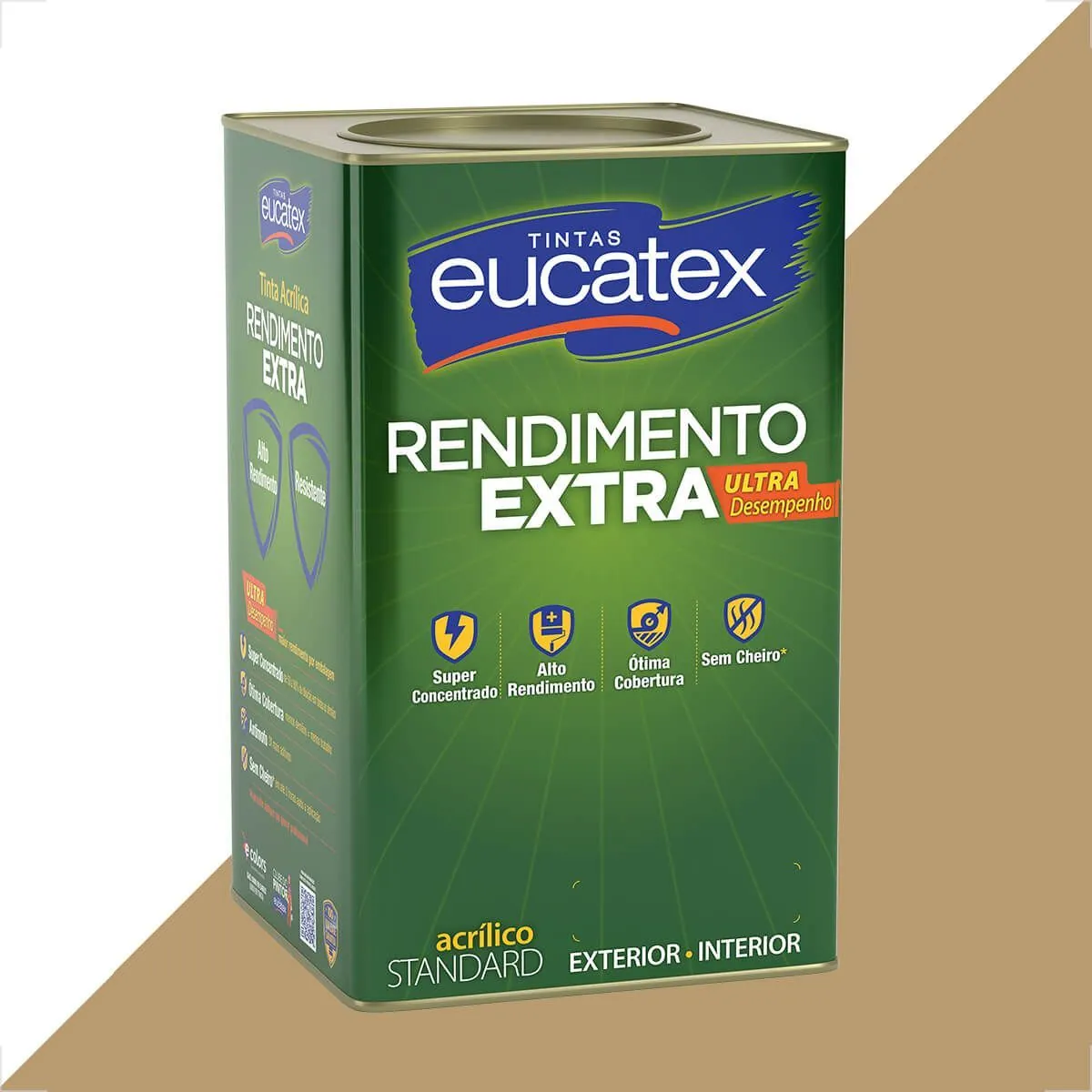Tinta Latex Eucatex Rendimento Extra Camurca 18l