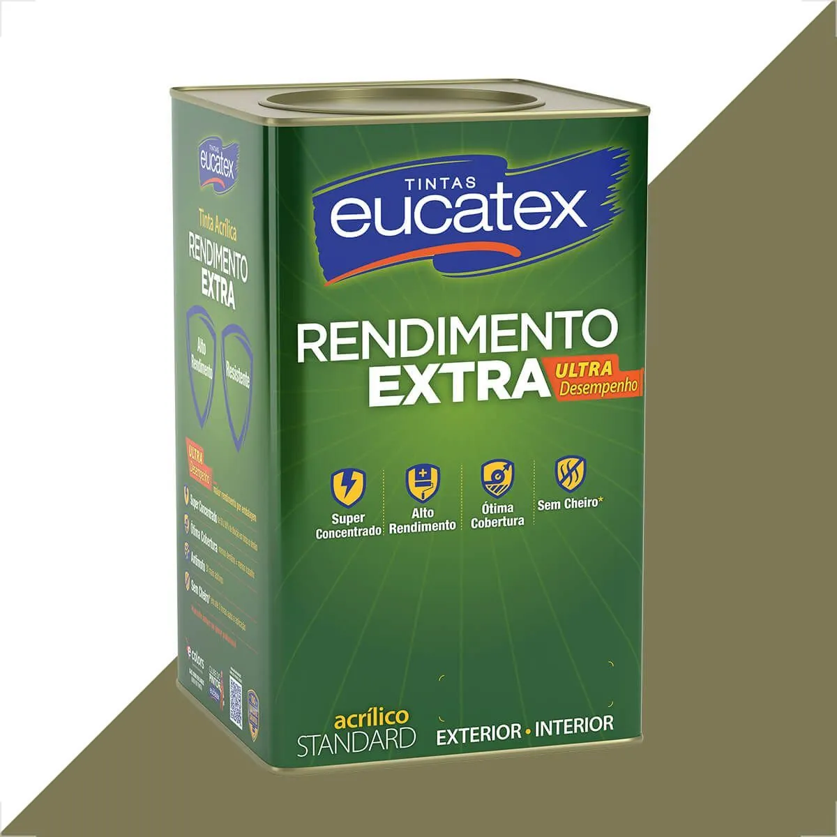 Tinta Latex Eucatex Rendimento Extra Concreto 18l