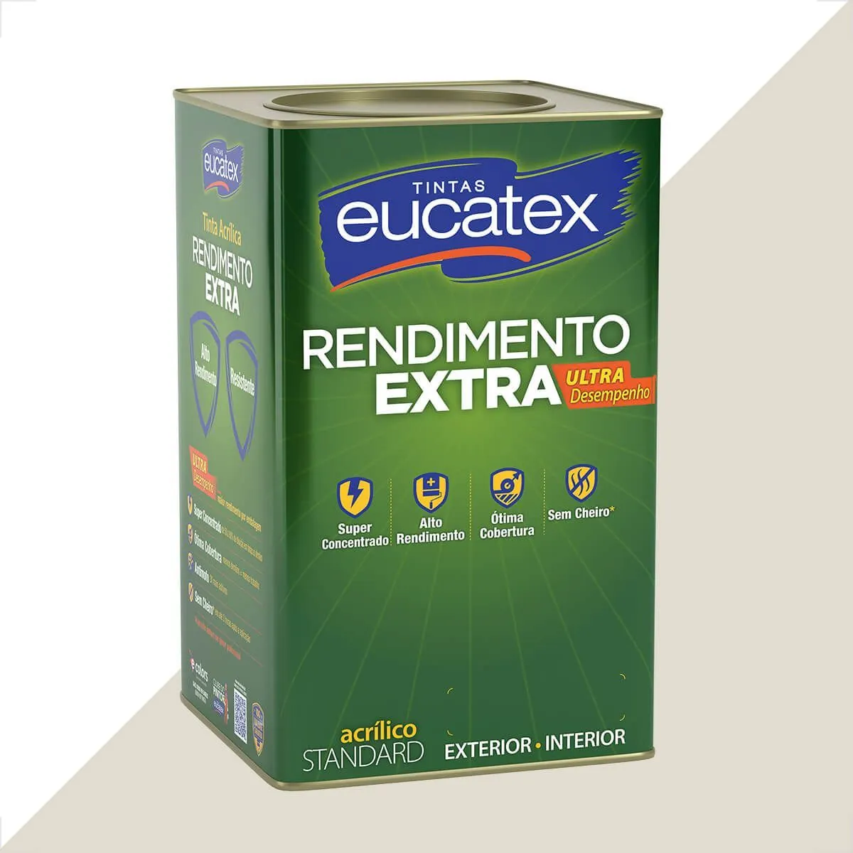 Tinta Latex Eucatex Rendimento Extra Bianco Sereno 18l