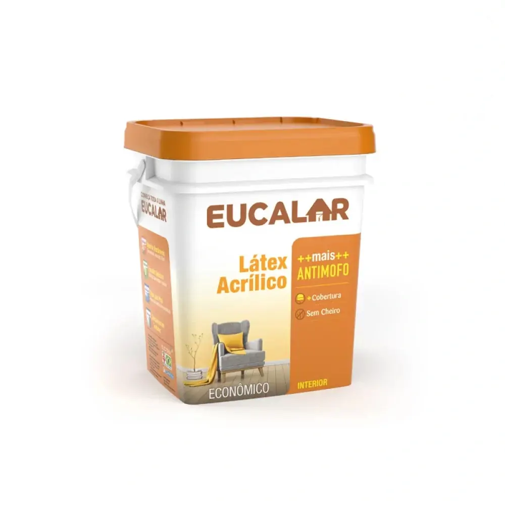 Tinta Latex Eucalar 18l Acr Branco