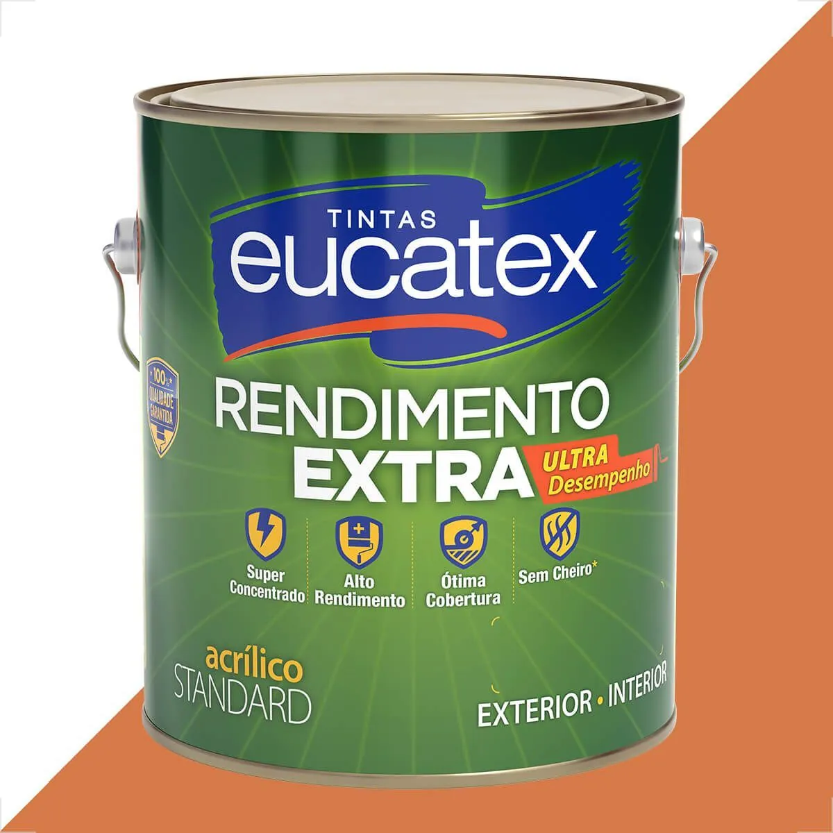 Tinta Latex Eucatex Rendimento Extra Pave De Chocolate 3600ml