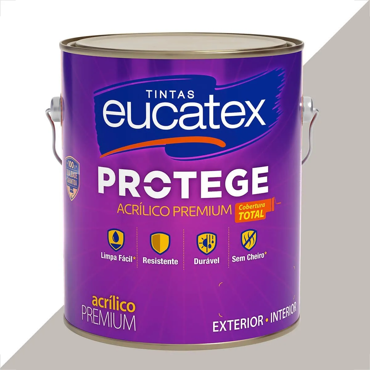 Tinta Latex Eucatex Protege Acrilico Premium Fosco Cromium 3600ml