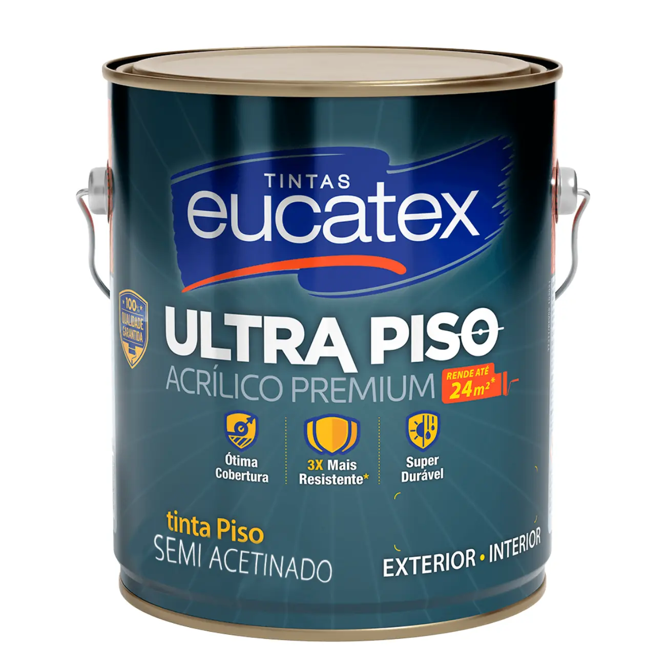 Tinta Ultra Piso Grafeno Eucatex 3,6 Lt Cinza