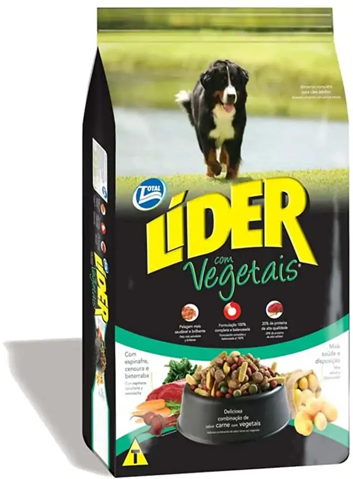 Racao Lider Chips Adulto C/veg