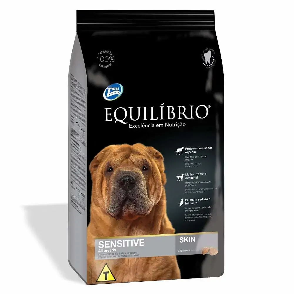 Total Alimentos Total Equilíbrio Cães Sensíveis Raças Pequenas Pacote 2 Kg