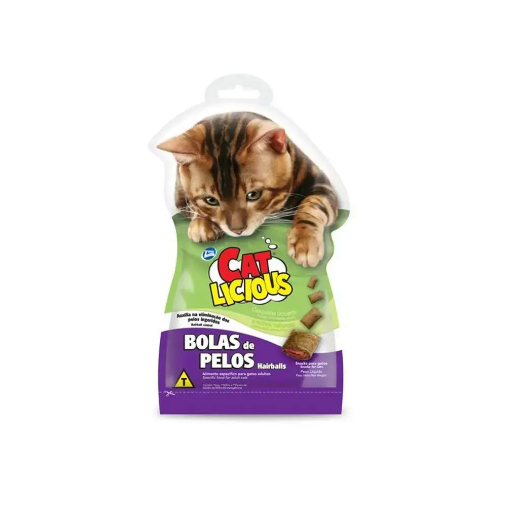 Racao Gatos M/cat L/bolas Pelo 40gr