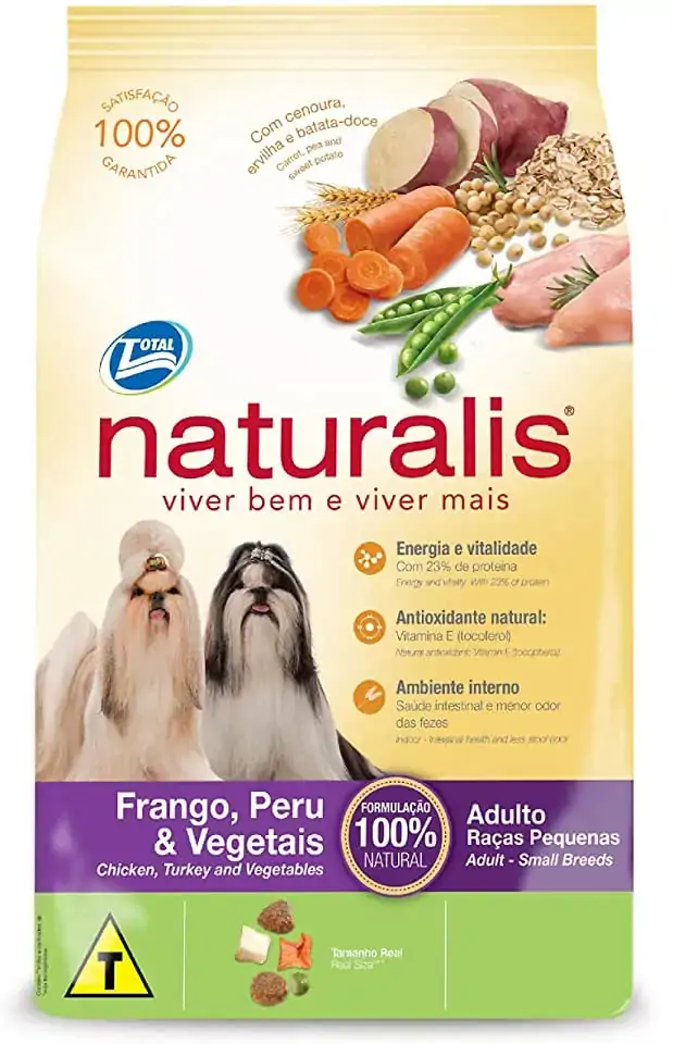 Naturalis Frango Peru Veg Peq 15k Total Alimentos
