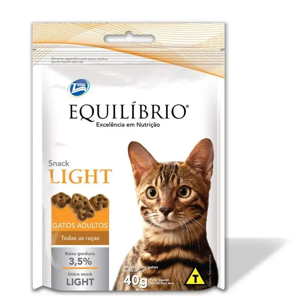Petisco Equilibrio Light Para Gatos Adultos
