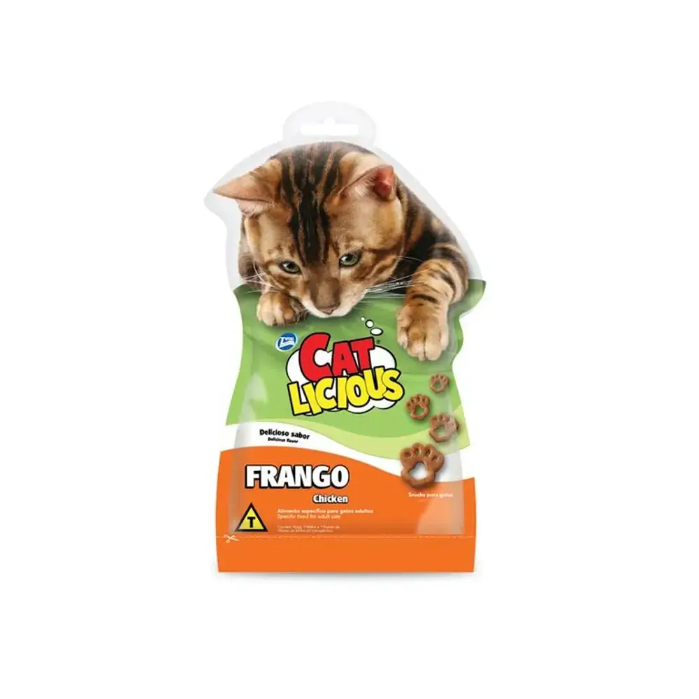Snacks Cat Licious Para Gatos Adultos Sabor Frango