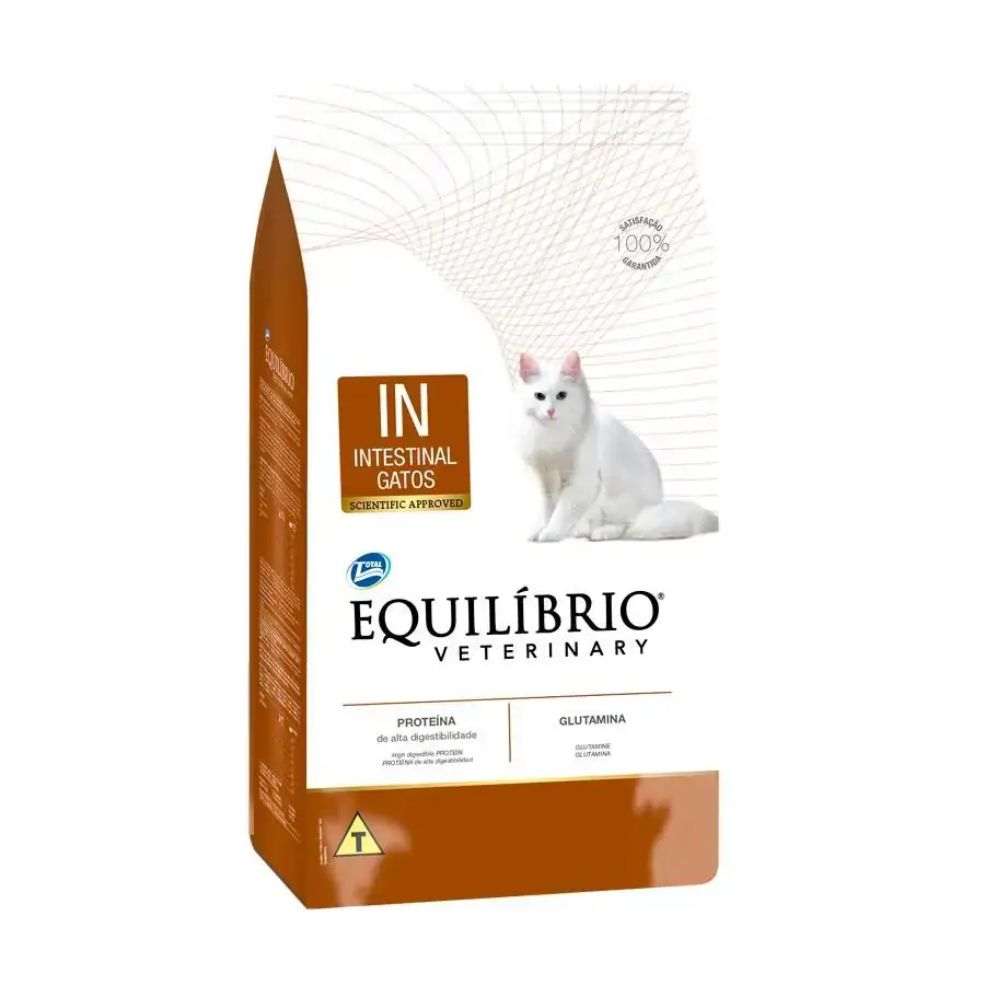 Ração Equilíbrio Veterinary Intestinal Para Gatos Adultos