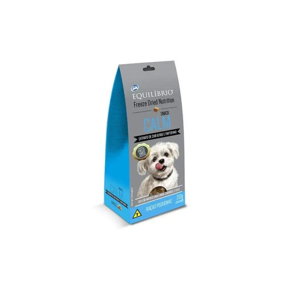 Petisco Equilíbrio Freeze Dried Nutrion Calm Para Cães Adultos De Raças Pequenas 30g