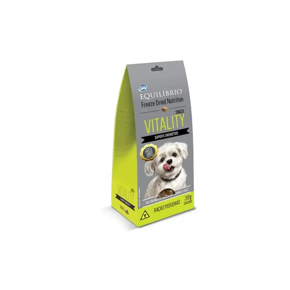 Petisco Equilíbrio Freeze Dried Nutrition Vitality Para Cães Adultos De Raças Pequenas 30g
