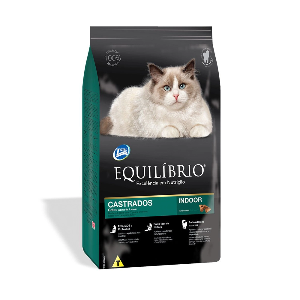 Ração Equilíbrio Gatos Castrados Matures 1,5kg
