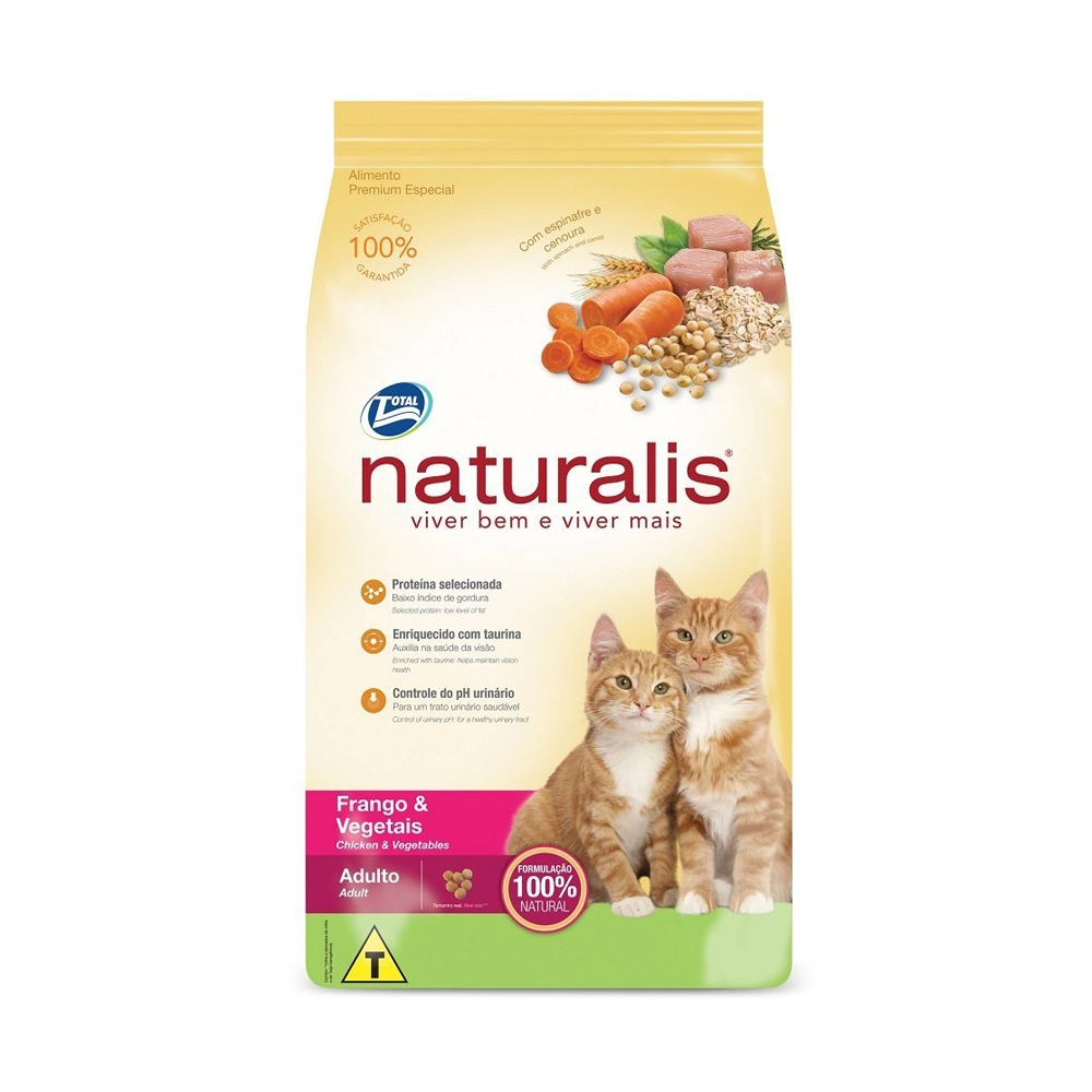 Ração Naturalis Gatos Adultos Frango e Vegetais 1kg