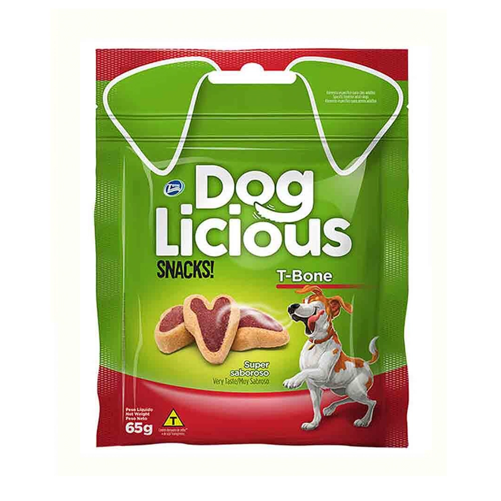 Petisco DogLicious Snacks T-Bone 65g