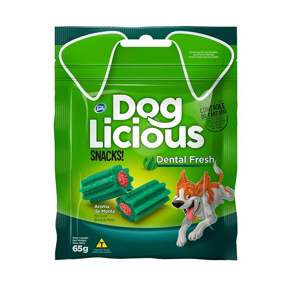 Petisco DogLicious Snacks Dental Fresh 65g