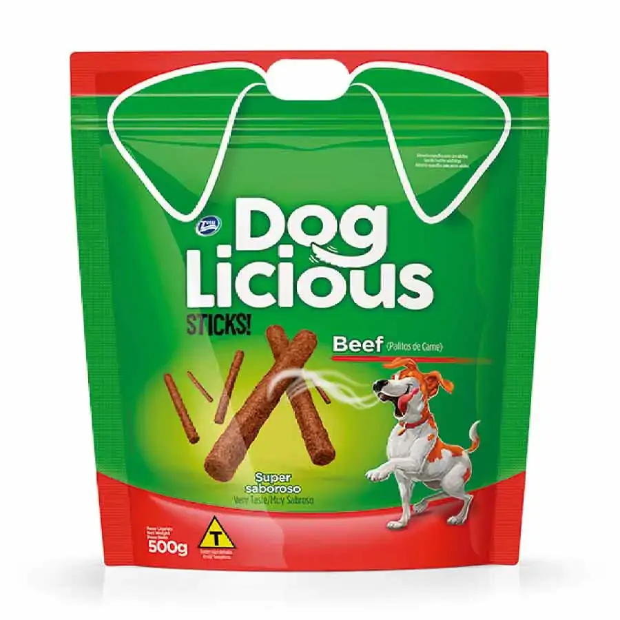 Dog Licious Stick Para Cães Adultos Sabor Carne 50g