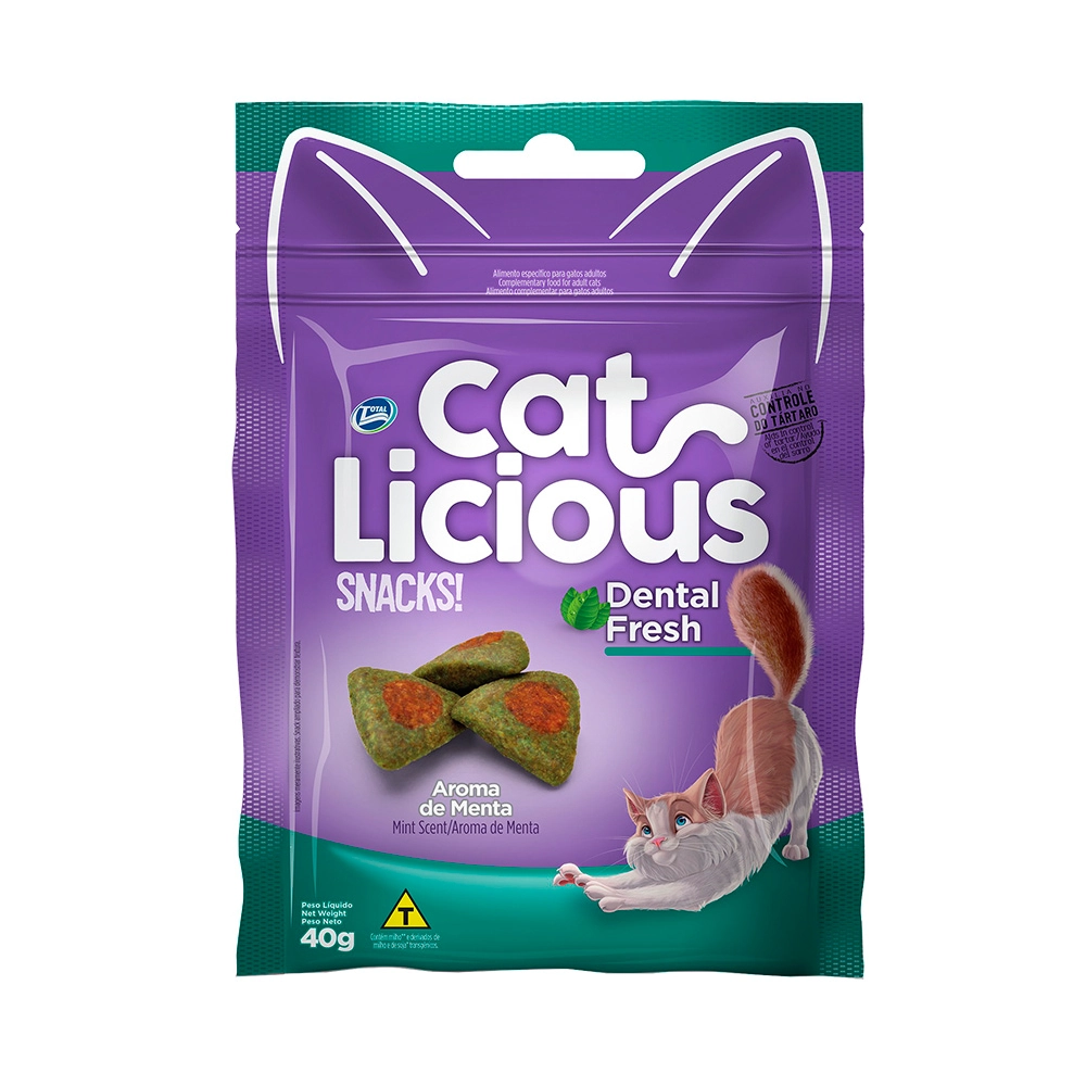 Petisco CatLicious Snacks Dental 40g