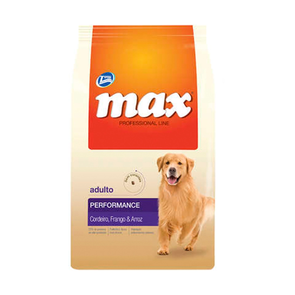 Ração Max Cães Adultos Cordeiro, Frango e Arroz 15kg