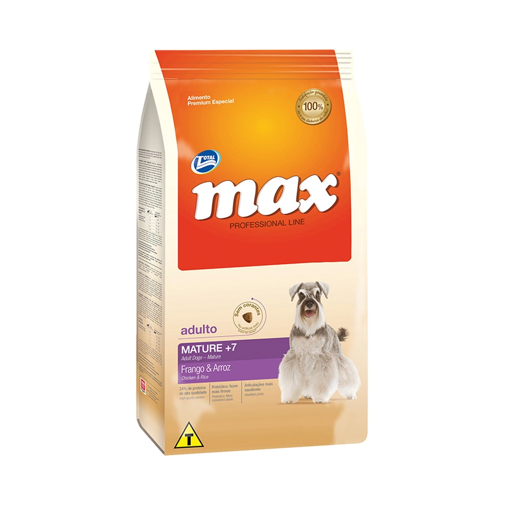 Ração Max Cães Mature 7+ Frango e Arroz 2kg