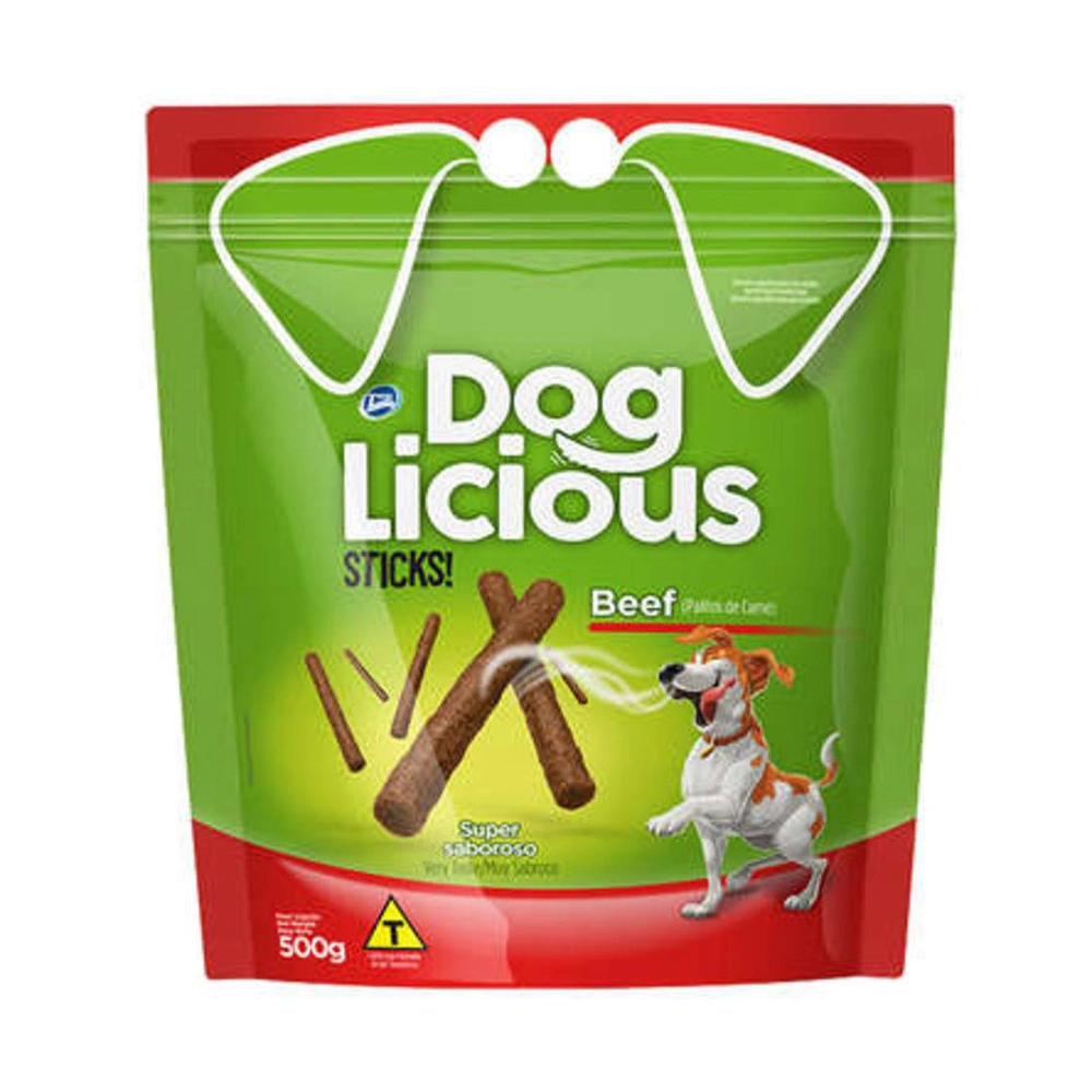 Petisco DogLicious Sticks Carne 500g